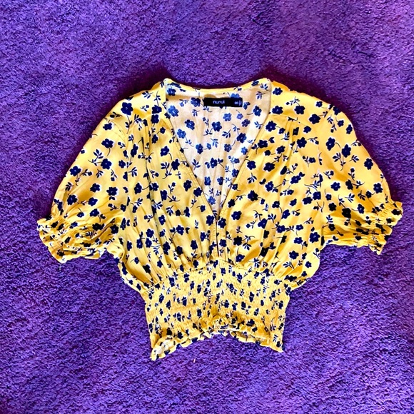 One Set- Flora Skirt & Shirred Waist Top - Picture 2 of 5